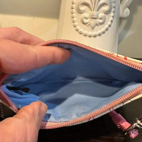 Coach Multicolor Signature C Wristlet Wallet Pink Trim - Picture 9 of 11